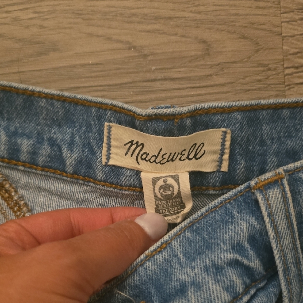 Madewell Blue Flare Wide Leg Jeans - Picture 5 of 6